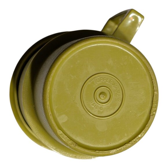 VTG Tupperware Green Coffee Mug Cup With Lid Travel Kitchenware USA - Picture 7 of 7